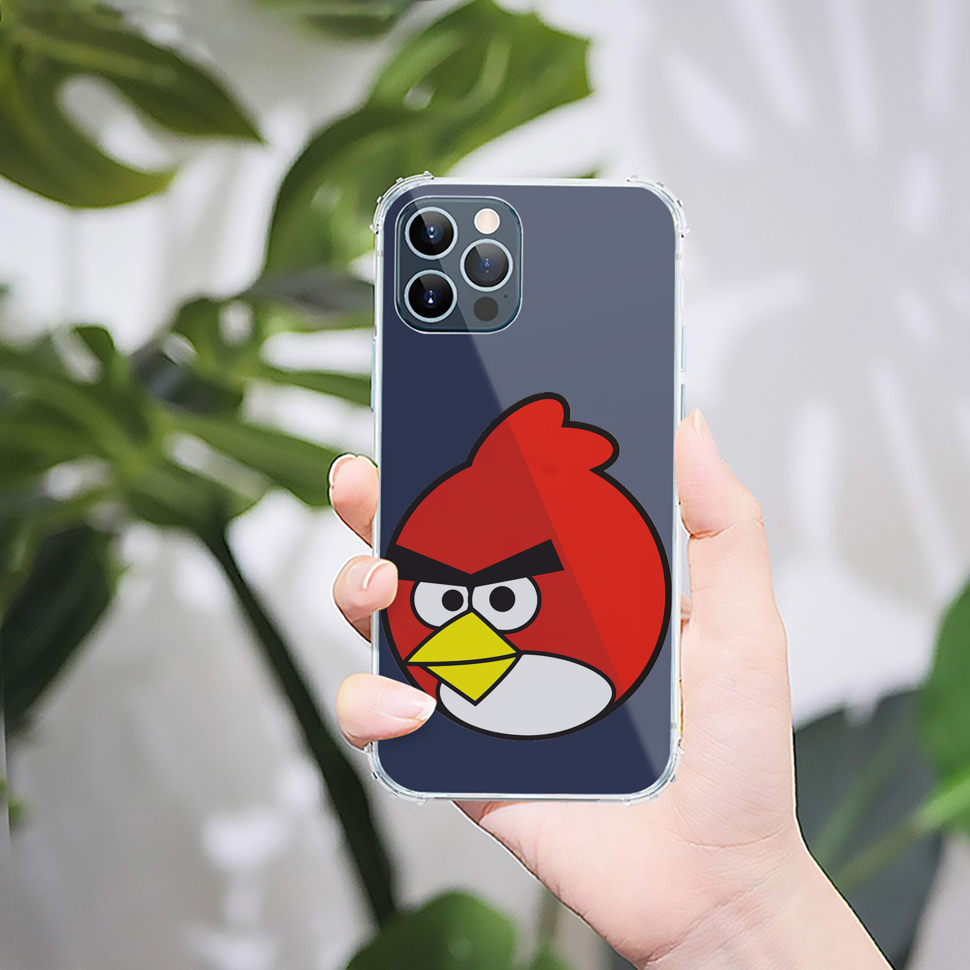（画像用） Angry Birds アングリーバード 【iPhone 12シリーズ対応】透明スマホケース（クリアソフトケース）